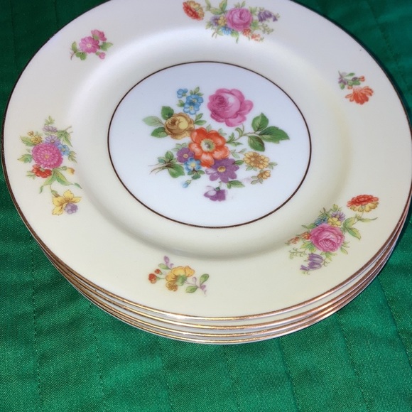 ROSE CHINA made OCCUPIED JAPAN, Dresden floral design, 4 set $45 - Picture 6 of 8